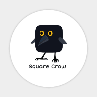 Square Crow Magnet